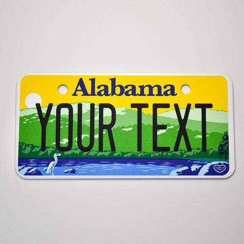 Personalized Alabama 2 X 4 License Plate 