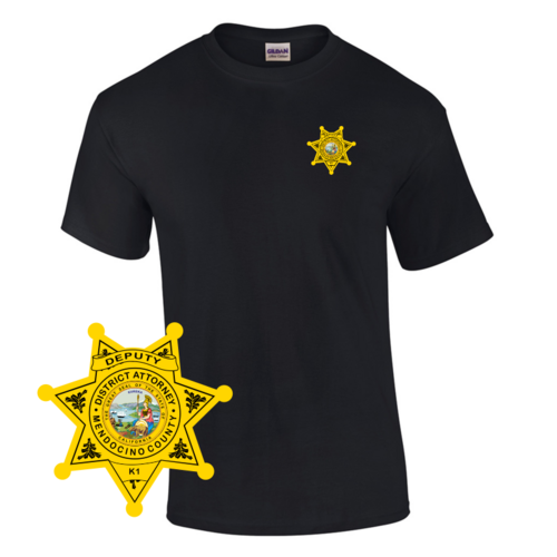 Law Enforcement Badge T-shirt Style 10 Custom Imprinted T-shirt