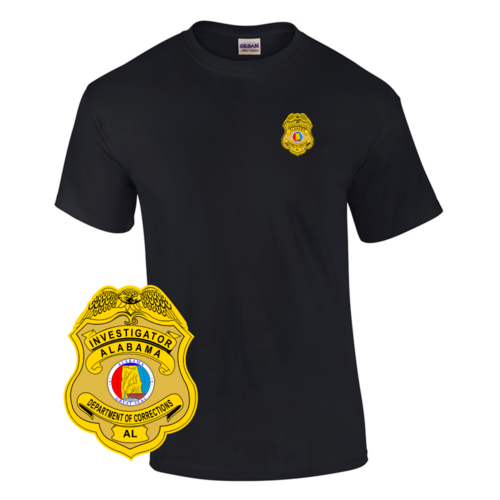 Law Enforcement Badge T-shirt Style 8 Custom Imprinted T-shirt