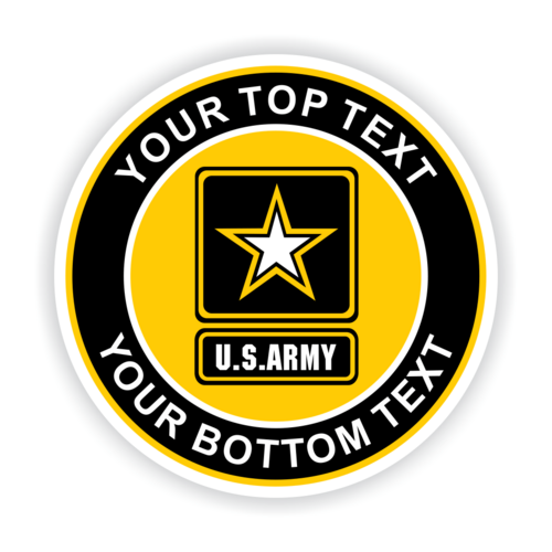 Personalized United States Army Car Magnet