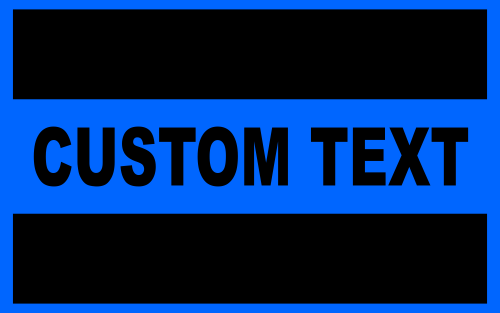 Custom Reflective Blue Line Decal