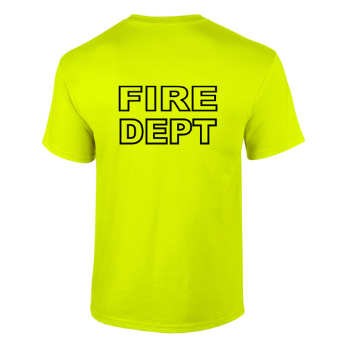 Custom Fire Department Flames T-Shirt 