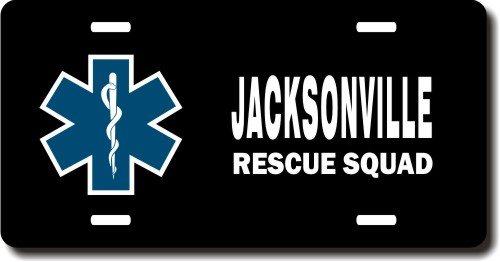 Personalized Star of Life License Plate for Bicycles, Kid's Bikes, Carts, Cars or Trucks