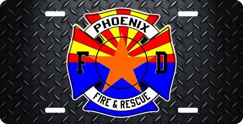 Personalized Fire Dept Maltese License Plate for Bicycles, Kid's Bikes, Carts, Cars or Trucks