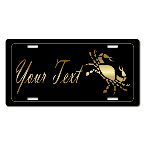 Personalized Cancer License Plate for Bicycles, Kid's Bikes, Carts, Cars or Trucks 