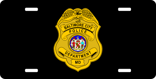 Custom Law Enforcement License Plate PLP013