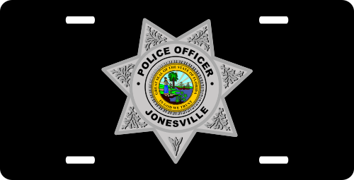 Custom Law Enforcement License Plate PLP017