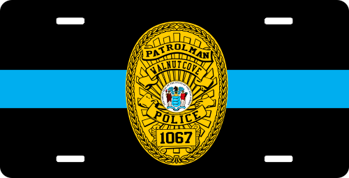 Custom Law Enforcement License Plate PLP036