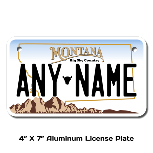 Personalized Montana 4 X 7 License Plate