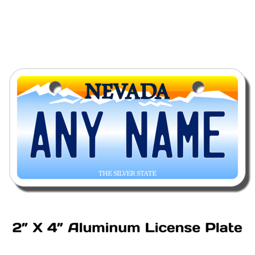 Personalized Nevada 2 X 4 License Plate 