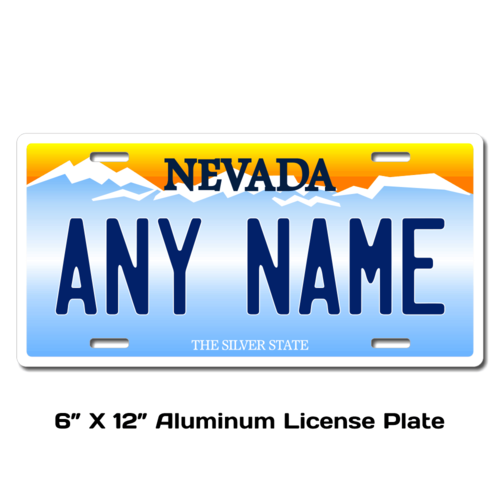 Personalized Nevada 6 X 12 License Plate  