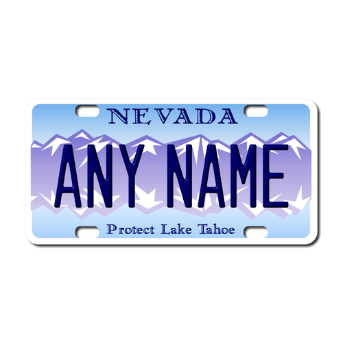 Personalized California 3 X 6 Plastic License Plate 