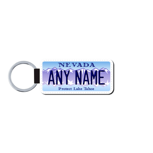 Personalized Nevada 1.5 X 3 Key Ring License Plate  