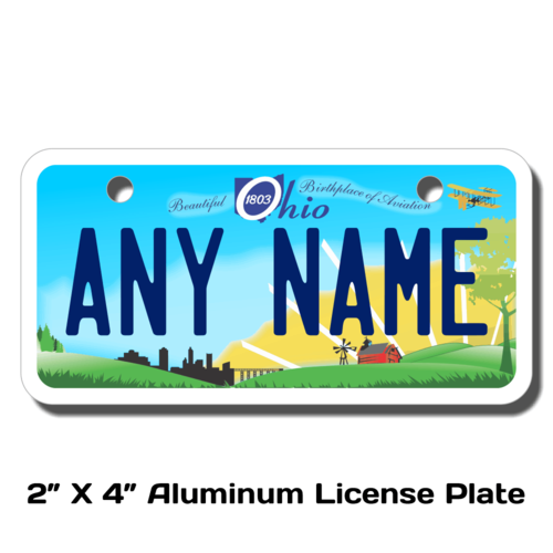 Personalized Ohio 2 X 4 License Plate