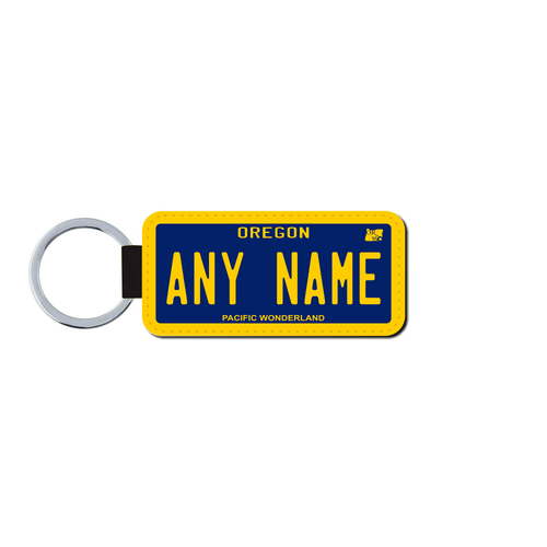 Personalized Oregon 1.5 X 3 Key Ring License Plate 