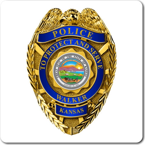 Custom Reflective Sheriff 6 Point Star Badge Decal