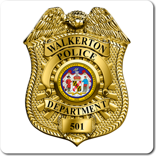 Custom Police Badge Vinyl Decal 