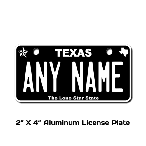 Personalized Texas 2 X 4 License Plate 