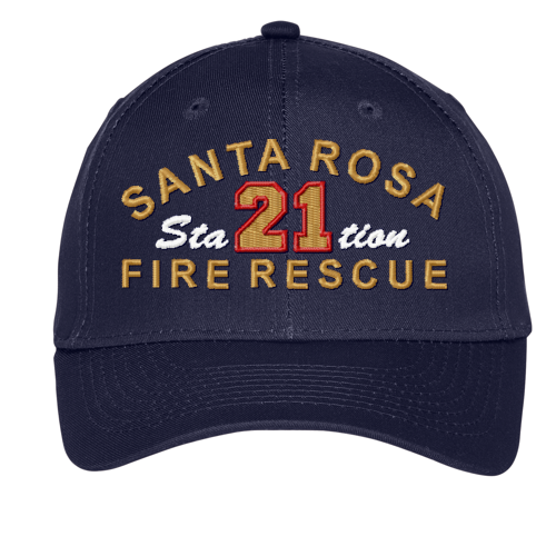 Fire Dept. Custom Embroidered Twill Cap