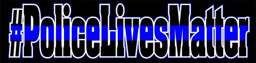 Blue Line Police Lives Matter Decal Reflective