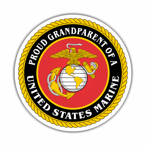 Proud Grandparent of a United States Marine Car / Vehicle Magnet - Free Shipping