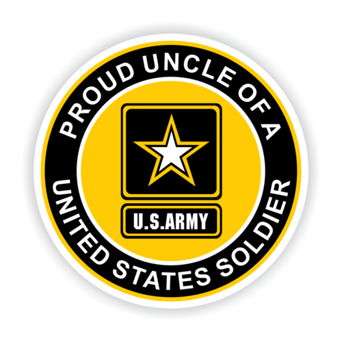 Proud Uncle of a United States Soldier Car Magnet