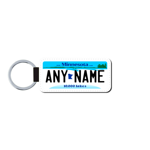 Personalized Minnesota 1.5 X 3 Key Ring License Plate 