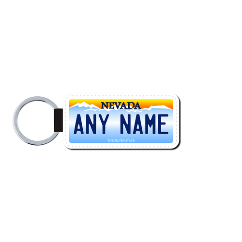 Personalized Nevada 1.5 X 3 Key Ring License Plate  