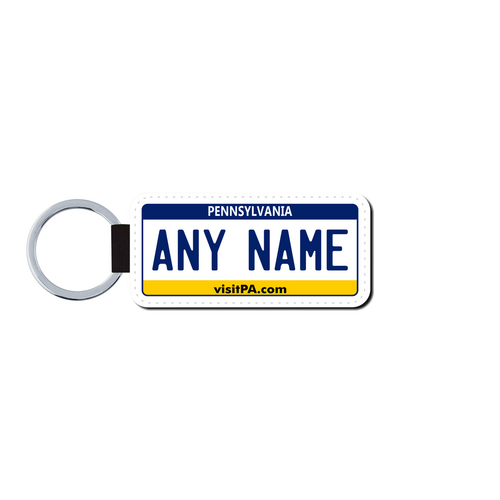 Personalized Pennsylvania 1.5 X 3 Key Ring License Plate 