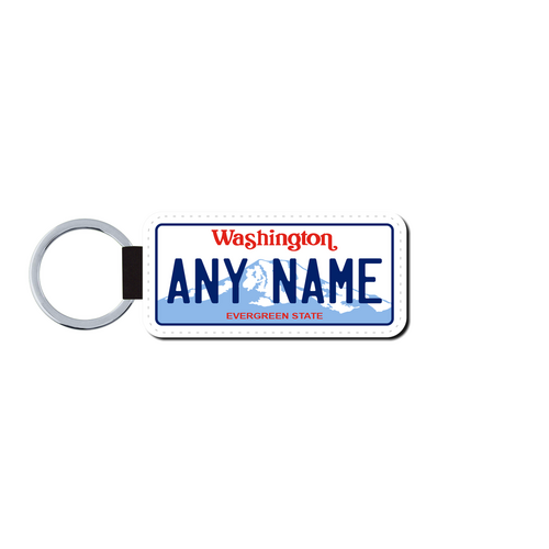 Personalized Washington 1.5 X 3 Key Ring License Plate